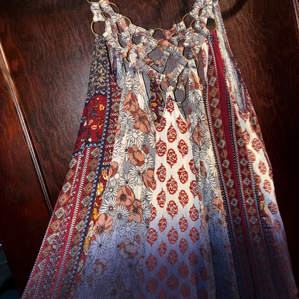 Flowy Bohemian Multicolor Tank Top